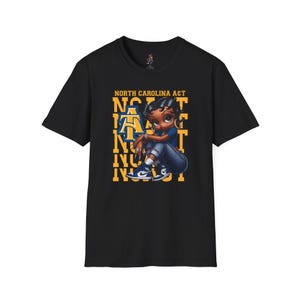 Camiseta unissex macia NCAT Aggies North Carolina AT University Sneakerhead Betty Boop imagem 3