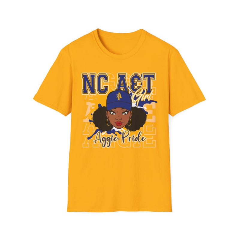NCAT Aggies T-Shirt, HBCU Pride, North Carolina AT, Unisex Softstyle image 3
