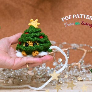 Tree Swing Crochet Pattern, Christmas Joy Swing Crochet Pattern, Christmas Car Hanging Crochet Pattern, Holiday Crochet Pattern, Tree Decor