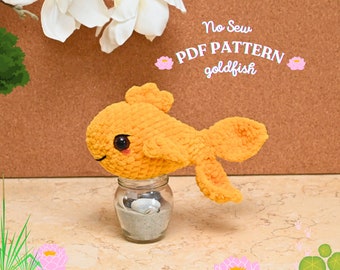 No Sew Crochet Goldfish Pattern: Amigurumi Koi Plushie (PDF Pattern)