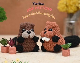 Baby Biber Häkelanleitung: No Sew Amigurumi (PDF-Muster)