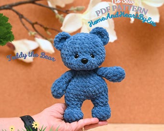 Teddy Bär No Sew Häkelanleitung, Bär Häkelanleitung, No Sew Amigurumi Häkelanleitungen, Häkelanleitung, Plushie Anleitung, Teddy häkeln