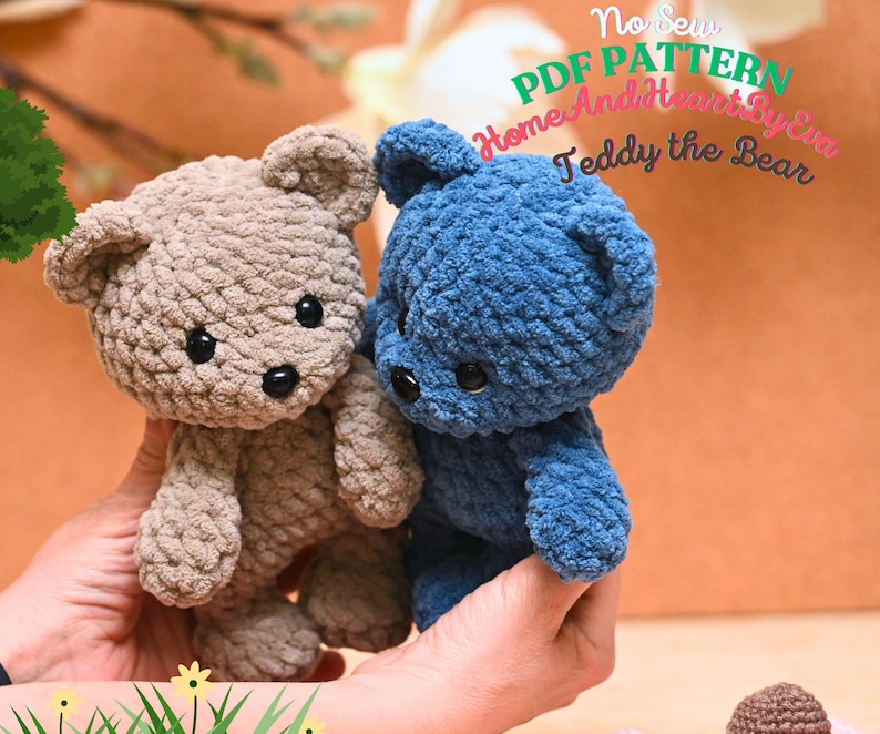 Patron nounours au crochet sans couture : peluche Amigurumi (Patron PDF) Vêtements inclus image 8