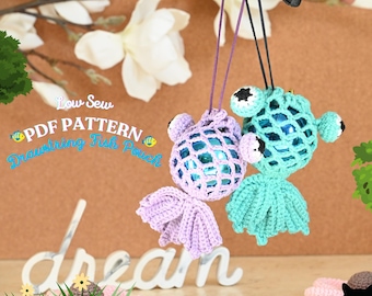 Crochet Fish Pouch Pattern: Low Sew Amigurumi (PDF Pattern)