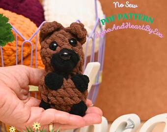 Patrón de crochet para cachorro sorpresa de huevo: Amigurumi sin costura (Patrón PDF)