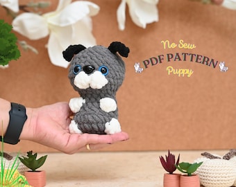 No Sew Puppy Crochet Pattern: Amigurumi Plushie (PDF Pattern)