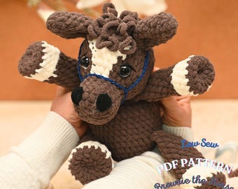 Brownie the Horse Häkelanleitung: Amigurumi Plushie (PDF Pattern)