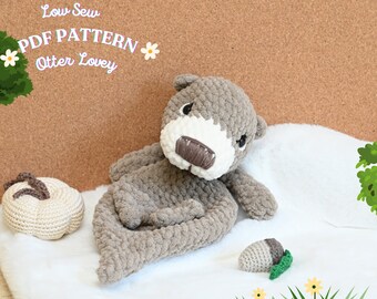 Ollie the Otter Crochet Pattern: No-Sew Amigurumi (PDF Pattern)