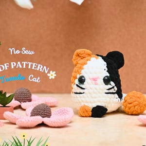 No Sew Calico Cat Crochet Pattern: Loaf Amigurumi (PDF Pattern)
