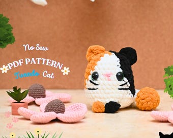 No Sew Calico Cat Häkelanleitung: Brotlaib Amigurumi (PDF-Muster)
