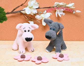 Puppy Amigurumi Crochet Pattern, Dog Plushie (PDF Pattern)
