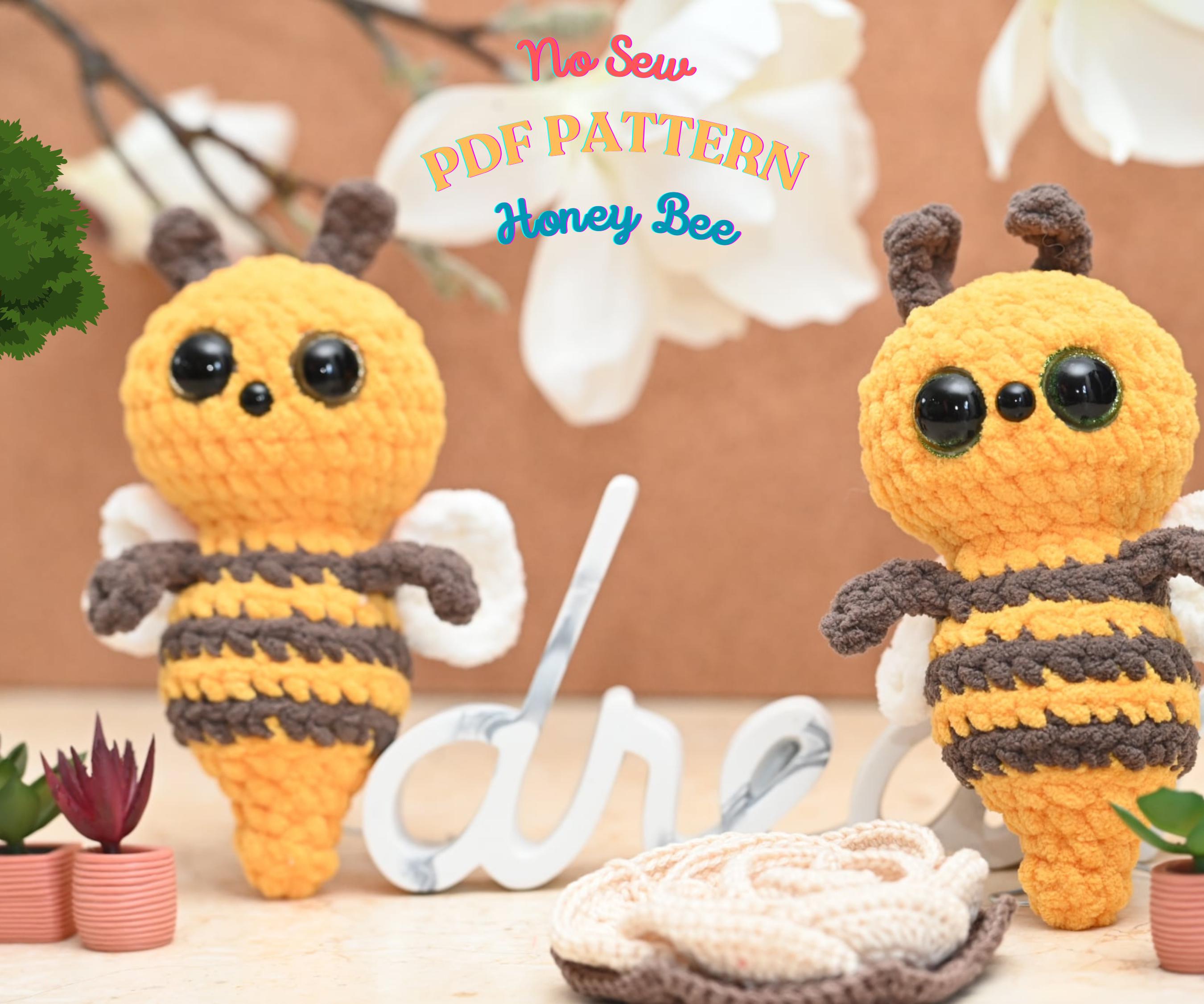 No Sew Bumblebee Crochet Pattern: Amigurumi Bee Plushie (PDF Pattern ...