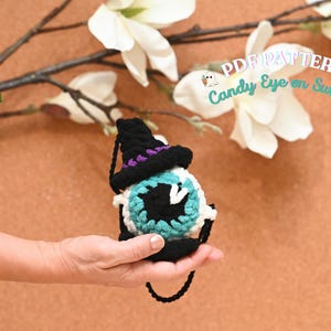 Candy Eye On Swing Crochet Pattern, Halloween Crochet Pattern, Car Hanging Crochet Pattern, Halloween Collection Crochet Pattern