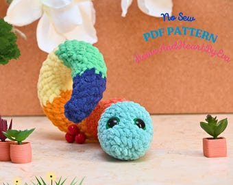 Nr. Sew Häkelanleitung für Schlangen: Lucky Amigurumi Plushie (PDF-Muster)