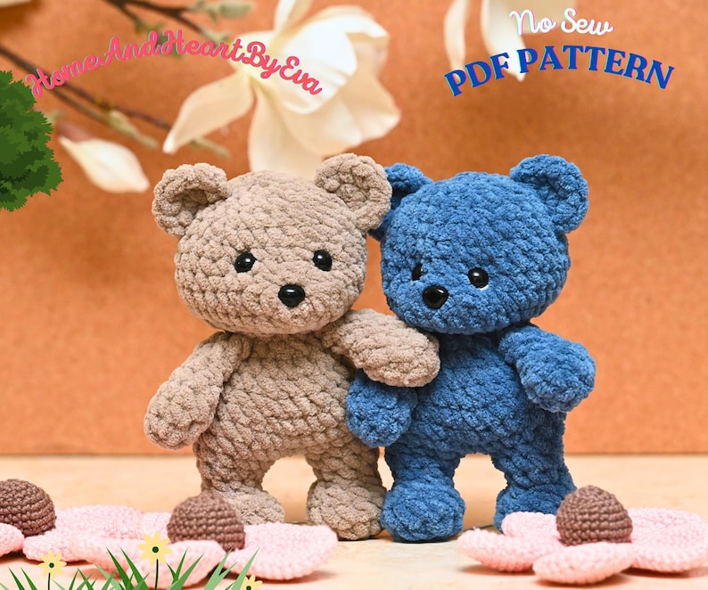 Patron nounours au crochet sans couture : peluche Amigurumi (Patron PDF) Vêtements inclus image 9