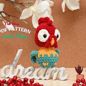 Crazy Chick No Sew Häkelanleitung, Huhn häkeln Anleitung, No Sew Amigurumi Häkelanleitungen, Häkelanleitung, Plushie Pattern, Küken
