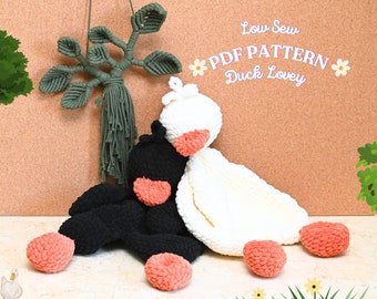 No Sew Duck Lovey Crochet Pattern: Beginner Amigurumi (PDF Pattern)