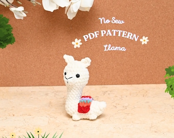 No Sew Llama Crochet Pattern: Amigurumi Plushie (PDF Pattern)