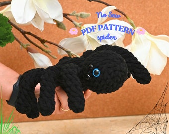 No Sew Spider Crochet Pattern: Amigurumi Plushie (PDF Pattern)