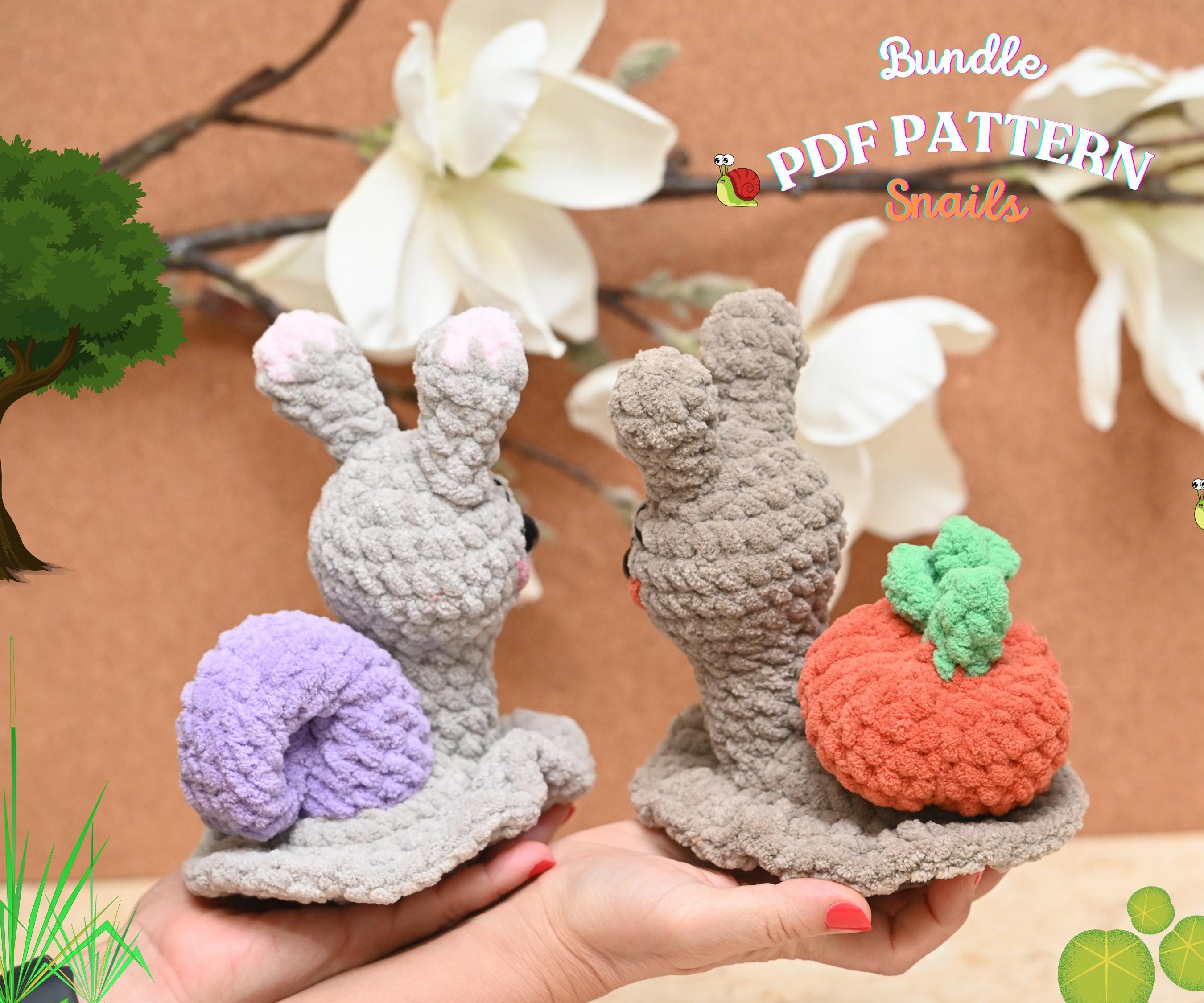 2in Start Pattern 2in 1 Pumpkin Snail Crochet Pattern: No Sew Amigurumi (PDF Pattern) - Etsy