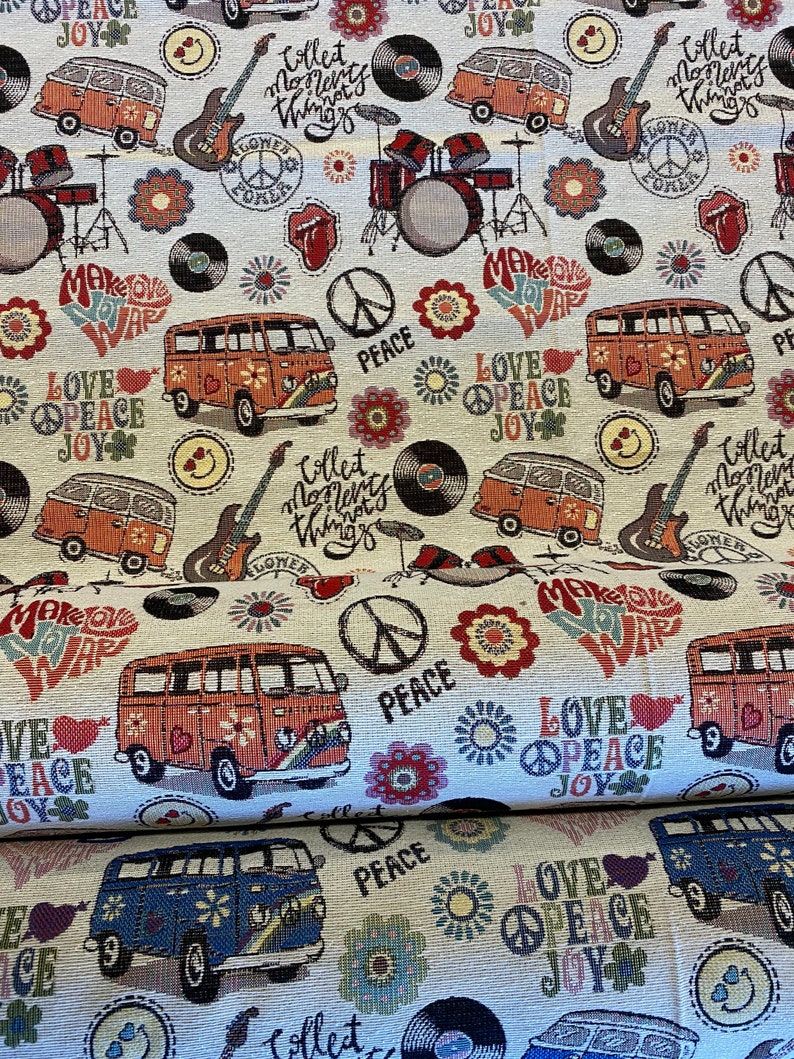 Flower Power Bus Tapestry