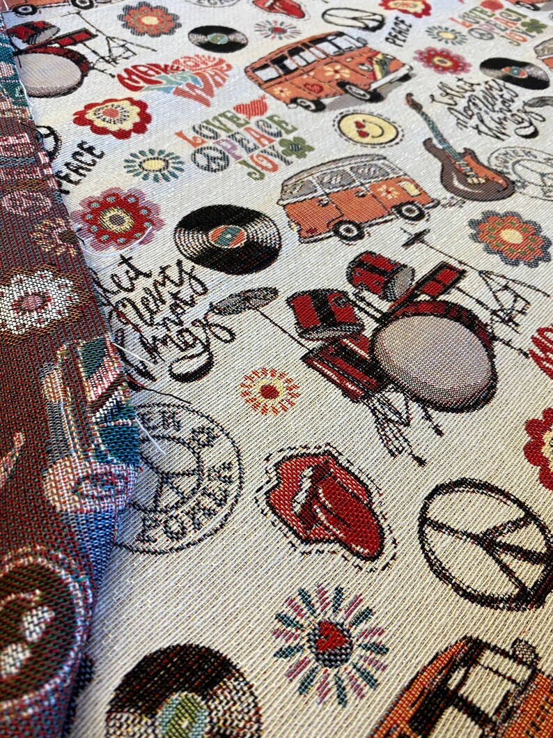 Flower Power Bus Tapestry