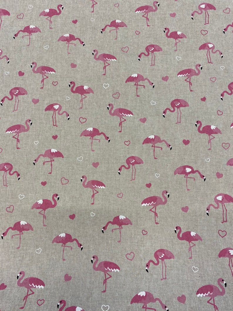 Flamingo Canvas Decorative Fabric Fabric