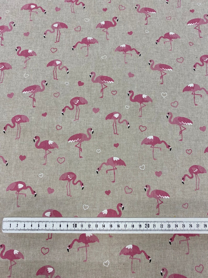 Flamingo Canvas Decorative Fabric Fabric