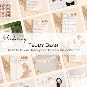 Baby Shower Game Charades in Teddy Theme 画像 9