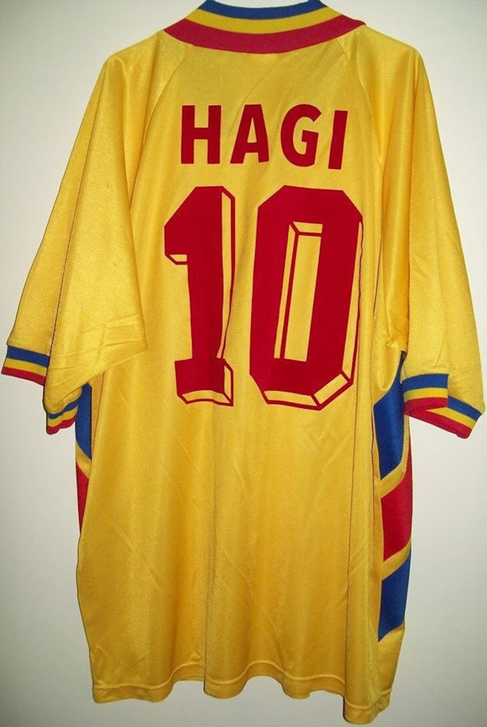 Retro Rumänien 1994 WM Shirt gedruckt mit 10 Hagi Vintage Etsy