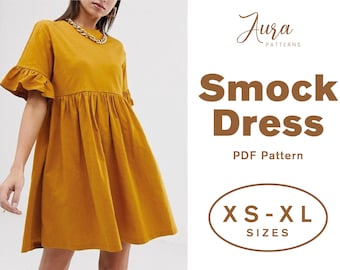yellow dress pattern
