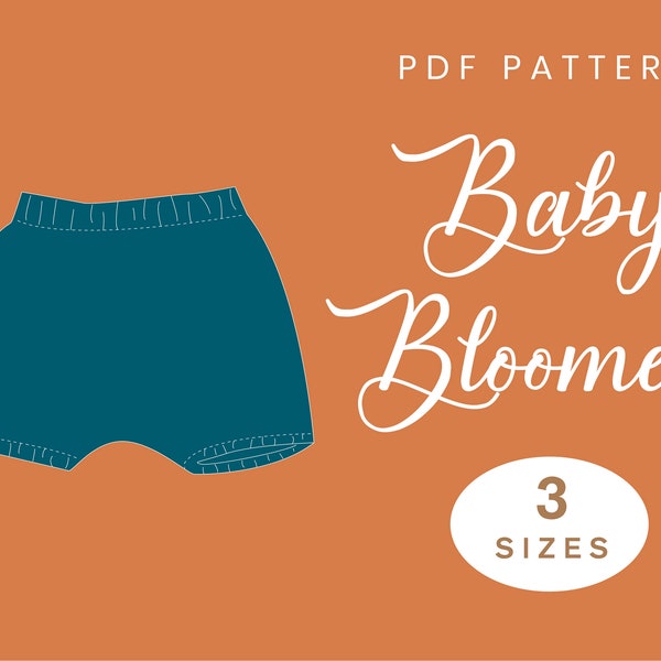 Cute Baby Bloomers Sewing Pattern | S,M,L | Diaper Covers | Instant Download | Digital PDF