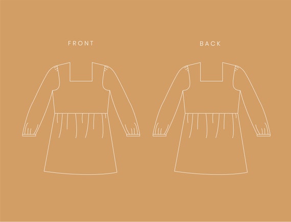 PDF Leia Backless Top Digital SEWING Pattern Long Sleeved Crop Shirt Diy  Fall Clothing Instant Download A4, A0, Letter Xs,s,m,l, Xl -  Canada