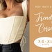 Trendy Corset Top Sewing Pattern | XS-XL | Lace up side Bustier | Digital PDF |  Instant Download 