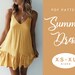 Summer Dress Sewing Pattern | XS-XL | Loose Gathered Ruffle Dress | Easy Digital PDF 