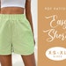 Shorts Sewing Pattern | XS-XL | Instant Download | Easy Digital PDF | Women's Elastic Shorts