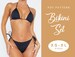 Bikini Set Sewing Pattern Top and Bottoms | XS-XL | Instant Download | Easy Digital PDF 