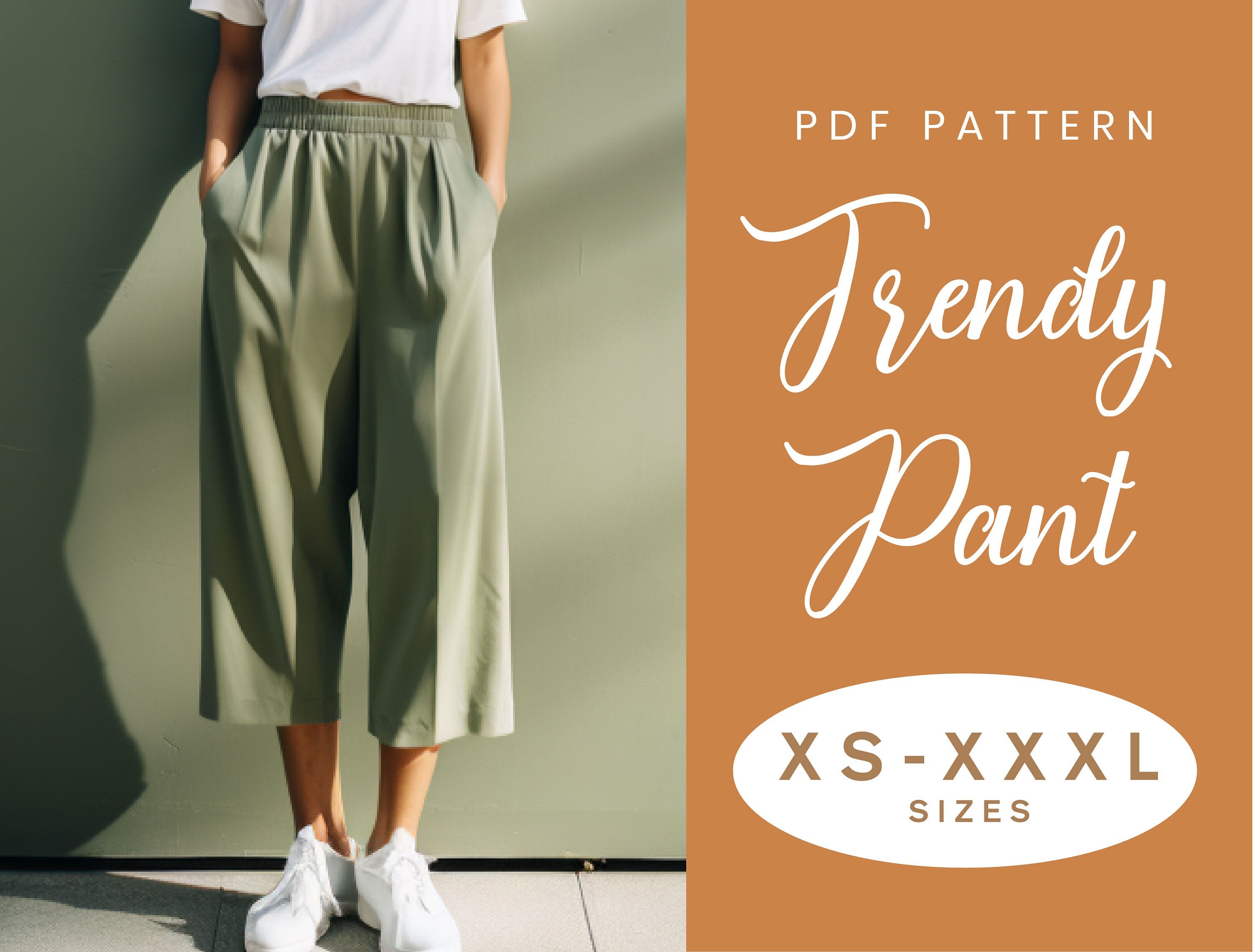 Linen Culotte Pants RUTH, Linen Pants for Woman, Wide Leg Softened Linen  Pants, Culottes for Women 