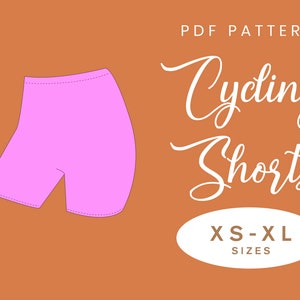 Cycling Shorts Sewing Pattern Leggings | XS-XL | Instant Download | Easy Digital PDF