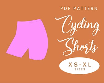 Wzór szycia spodenek rowerowych Leginsy | XS-XL | Natychmiastowe pobranie | Łatwy cyfrowy plik PDF