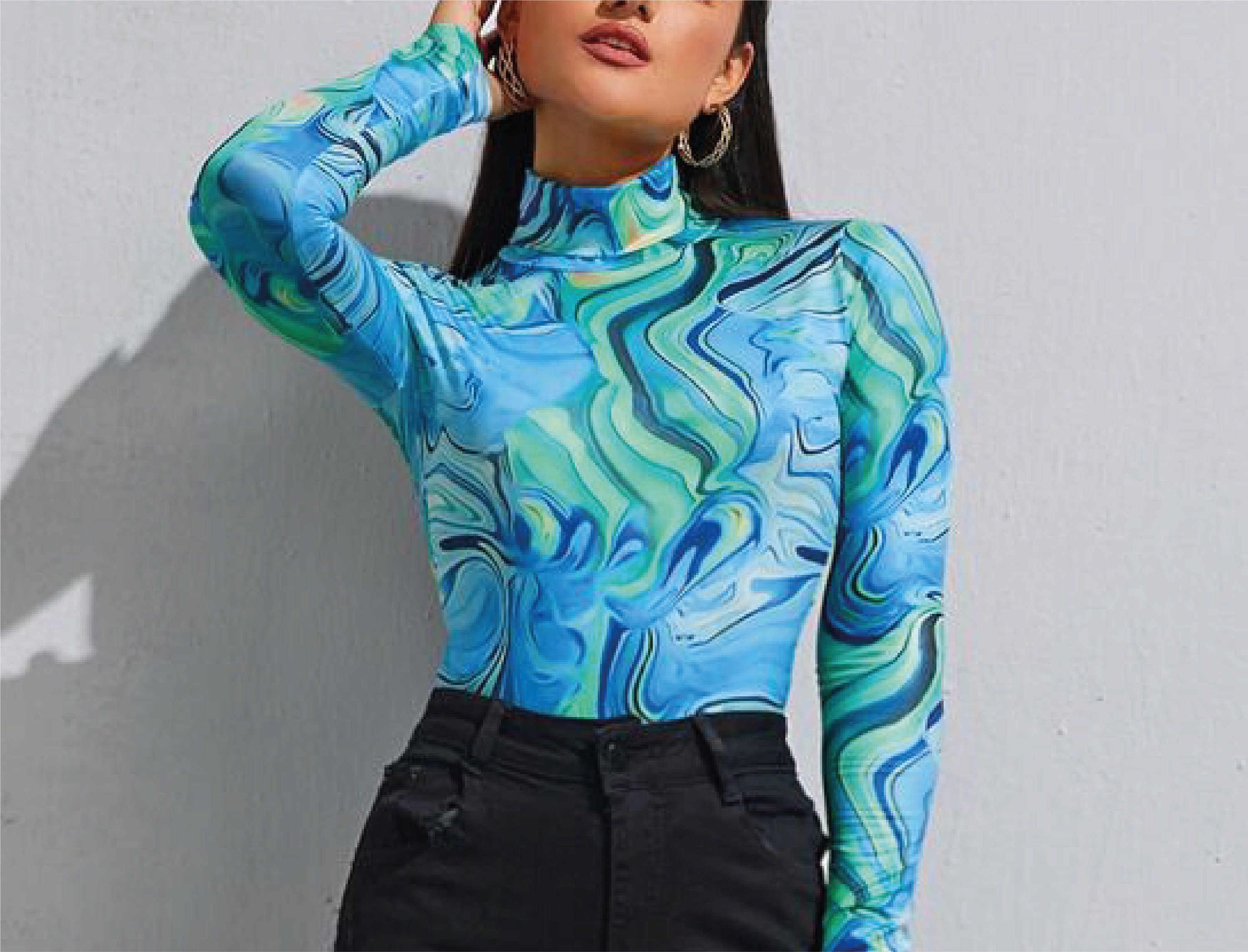 Turtleneck Sewing Pattern Top XS-XL Instant Download - Etsy