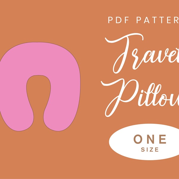 Travel Neck Pillow Sewing Pattern | Christmas Sewing Gift | Instant Download | Digital PDF