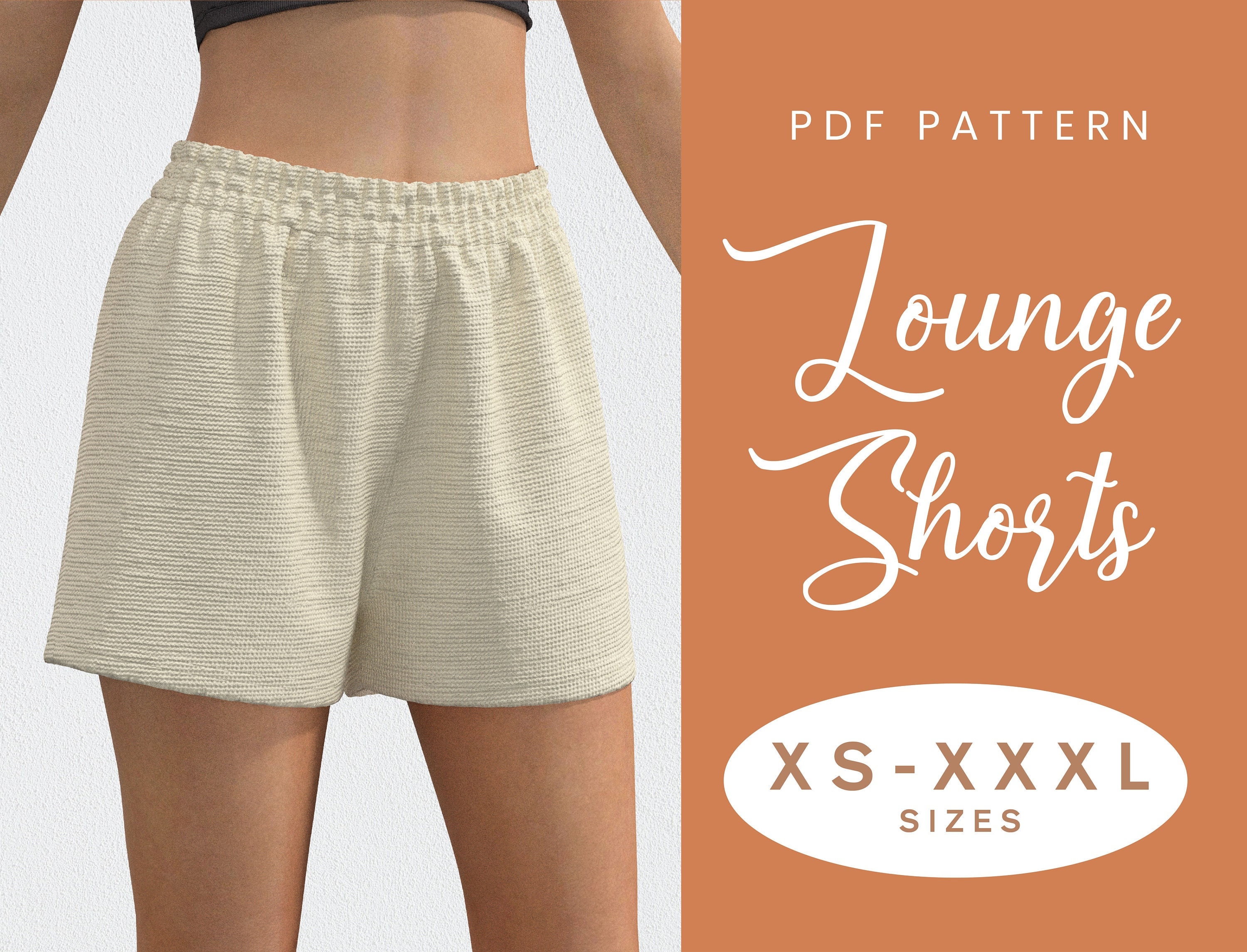 Plus size Shorts Sewing pattern PDF