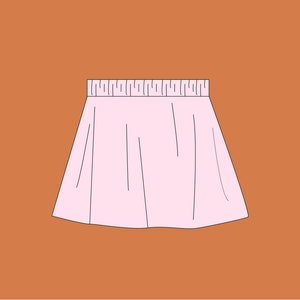 Baby Skirt Sewing Pattern 1 Month 4 Years Girls Instant Download Digital PDF image 3