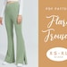 Flare Leg Trouser Sewing Pattern | XS-XL | Instant Download | Easy Digital PDF | Split Hem Pants 