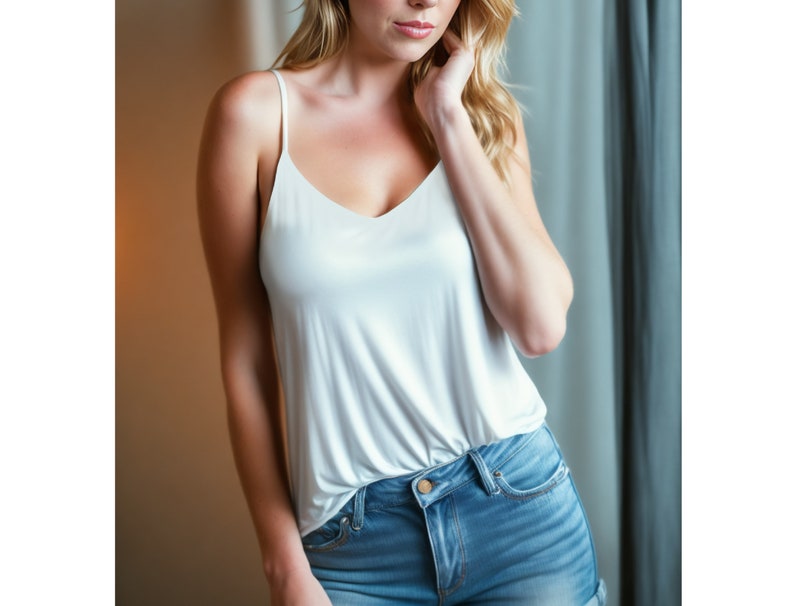 Patrón de costura top camisola / XS-XXXL / Descarga instantánea / PDF digital fácil / Top camisola con cuello en V / Top clásico de verano imagen 2