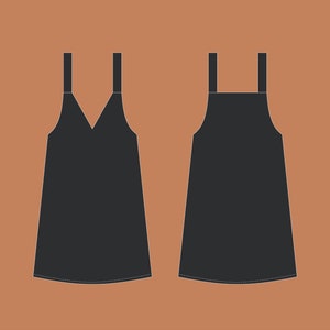 Pinafore Dress Sewing Pattern XS-XXXL Loose Summer Autumn Dress Easy Digital PDF image 4