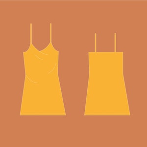 Cowl Neck Slip Dress Sewing Pattern XS-XL Instant Download - Etsy