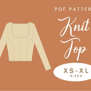 Sleeved Crop Top Sewing Pattern | XS-XL | Exposed Seam Detail | Instant Download | Easy Digital PDF