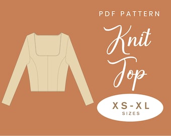 Sleeved Crop Top Sewing Pattern | XS-XL | Exposed Seam Detail | Instant Download | Easy Digital PDF
